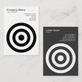 Carte De Visite Cercles concentrés (Devant / Derrière)
