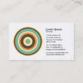 Carte De Visite Cercles concentrés colorés 02 (Dos)
