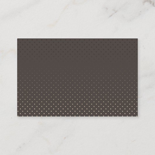 Carte De Visite Cercles confettis sans couture chocolat cacao paca (Dos)