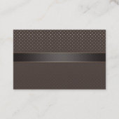 Carte De Visite Cercles confettis sans couture chocolat cacao paca (Devant)