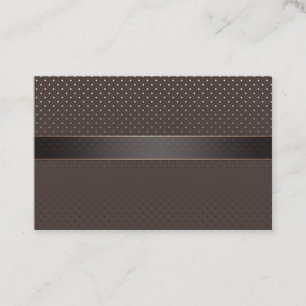 Carte De Visite Cercles confettis sans couture chocolat cacao paca