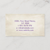 Carte De Visite Cercles d'aquarelle Abstraits (Dos)