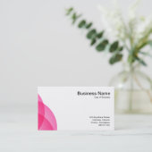 Carte De Visite Cercles d'arête - Rose chaud (Debout devant)