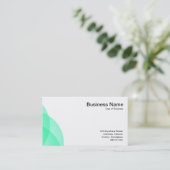 Carte De Visite Cercles d'arête - Turquoise (Debout devant)