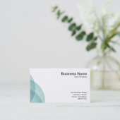 Carte De Visite Cercles de bord - bleu clair vert (Debout devant)
