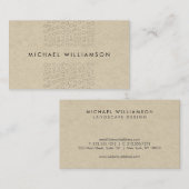 Carte De Visite Cercles de scintillement minimes et modernes du co (Devant / Derrière)