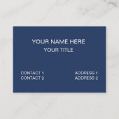 Carte De Visite Cercles demi-bleus géométriques Abstraits (Dos)