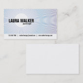 Carte De Visite Cercles d'hypnose - bleu (Devant / Derrière)