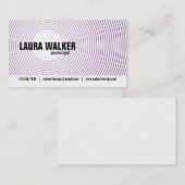 Carte De Visite Cercles d'hypnose - pourpre (Devant / Derrière)