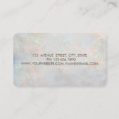 Carte De Visite Cercles d'or élégant moderne Lotus Holographic Opa (Dos)