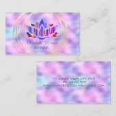 Carte De Visite Cercles d'or professionnels Lotus Holographique (Devant / Derrière)