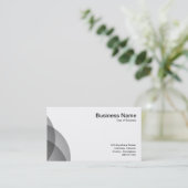 Carte De Visite Cercles Edge - Noir 50 pc (Debout devant)