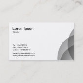 Carte De Visite Cercles Edge - Noir 50 pc (Dos)