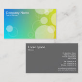 Carte De Visite Cercles et anneaux 02 (Devant / Derrière)