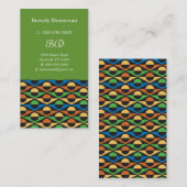 Carte De Visite Cercles et géométrique (Devant / Derrière)