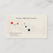 Carte De Visite Cercles et lignes en noir et rouge (Devant)