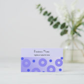 Carte De Visite Cercles et points bleus classe (Debout devant)