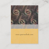 Carte De Visite CERCLES ÉTRANGES ET ÉPAULES Brown Jaune Abstrait (Dos)
