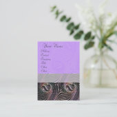 Carte De Visite CERCLES ÉTRANGES ET ÉPAULES Purple Brown Abstrait (Debout devant)