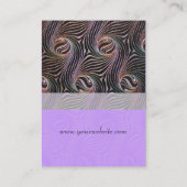 Carte De Visite CERCLES ÉTRANGES ET ÉPAULES Purple Brown Abstrait (Dos)