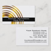 Carte De Visite Cercles exécutifs modernes professionnels (Devant / Derrière)