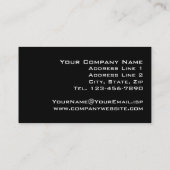 Carte De Visite Cercles exécutifs modernes professionnels (Dos)