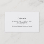 Carte De Visite Cercles Feuille d'or look moderne et tendance Brow (Dos)