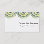 Carte De Visite Cercles géométriques de conception aquarelle Arche (Devant)