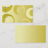 Carte De Visite Cercles jaunes - affaires (Devant / Derrière)