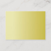 Carte De Visite Cercles jaunes - potelés (Dos)