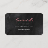 Carte De Visite Cercles modernes de photo d'aquarelle (Dos)