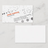 Carte De Visite Cercles Motif (Devant / Derrière)