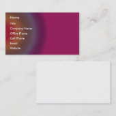 Carte De Visite Cercles multicolores (Devant / Derrière)