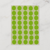 Carte De Visite Cercles orange avec effet lin (Dos)