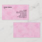 Carte De Visite Cercles - rose (Devant / Derrière)