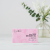 Carte De Visite Cercles - rose (Debout devant)