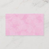 Carte De Visite Cercles - rose (Dos)