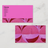 Carte De Visite cercles roses (Devant / Derrière)