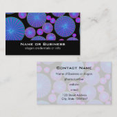 Carte De Visite Cercles Roues et disques avec rayons (Devant / Derrière)