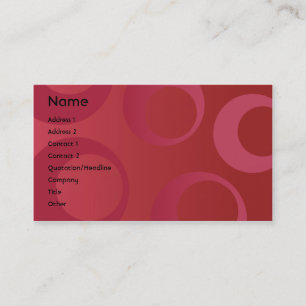 Carte De Visite Cercles rouges - affaires