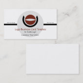 Carte De Visite Cercles simples et croissant - Logo circulaire (Devant / Derrière)