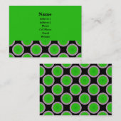 Carte De Visite cercles verts (Devant / Derrière)