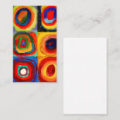 Carte De Visite Cercles Wassily Kandinsky (Devant / Derrière)