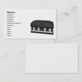 CARTE DE VISITE CERCUEIL (Devant / Derrière)
