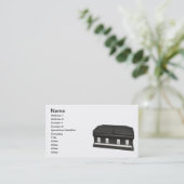 CARTE DE VISITE CERCUEIL (Debout devant)