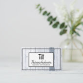 Carte De Visite Céréales de bois professionnel de menuiserie rusti (Debout devant)