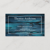 Carte De Visite Céréales de bois professionnel de menuiserie rusti (Dos)