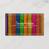 Carte De Visite Céréales de bois professionnel de menuiserie rusti (Devant)