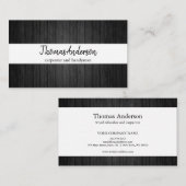 Carte De Visite Céréales de bois professionnel de menuiserie rusti (Devant / Derrière)