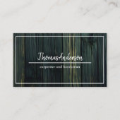 Carte De Visite Céréales de bois professionnel de menuiserie rusti (Devant)